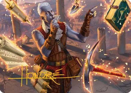 Dig Site Inventory Art Card (Gold-Stamped Signature) [Art Series: Secrets of Strixhaven]