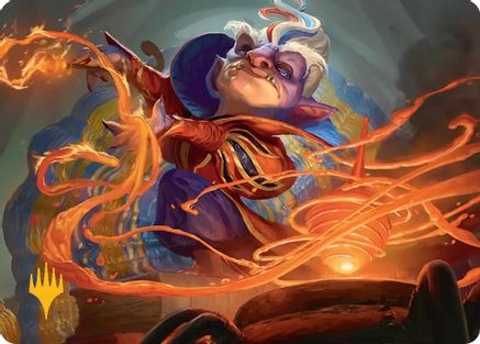 Goblin Glasswright Art Card (Gold-Stamped Planeswalker Symbol) [Art Series: Secrets of Strixhaven]