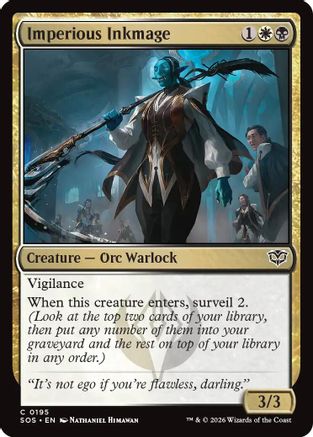 Imperious Inkmage [Secrets of Strixhaven]