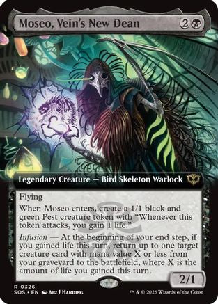 Moseo, Vein's New Dean (Extended Art) [Secrets of Strixhaven]