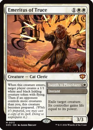 Emeritus of Truce - Promo Pack: Secrets of Strixhaven Foil