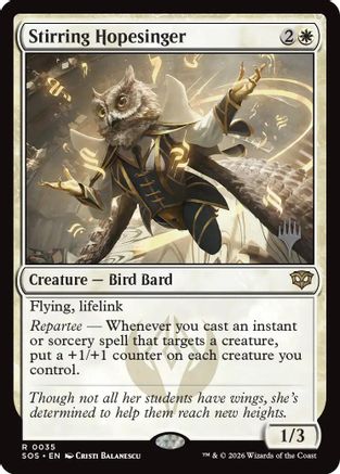 Stirring Hopesinger - [Promo Pack: Secrets of Strixhaven] Foil