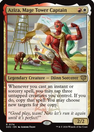 Aziza, Mage Tower Captain - Promo Pack: Secrets of Strixhaven