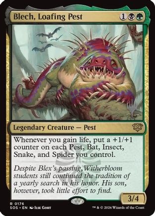 Blech, Loafing Pest - Promo Pack: Secrets of Strixhaven Foil