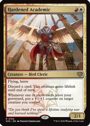 Hardened Academic [Promo Pack: Secrets of Strixhaven] Foil
