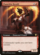 Flamekin Herald (Extended Art): (Extended Art) [Commander Legends]
