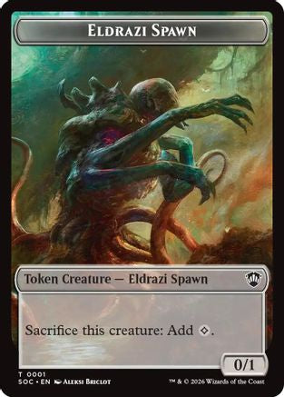 Eldrazi Spawn // Worm Double-Sided Token [Commander: Secrets of Strixhaven]
