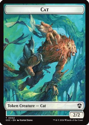 Cat // Inkling (0022) Double-Sided Token - Commander: Secrets of Strixhaven