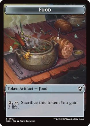 Food // Frog Lizard Double-Sided Token [Commander: Secrets of Strixhaven]