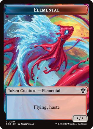 Elemental (0019) // Copy Double-Sided Token [Commander: Secrets of Strixhaven]
