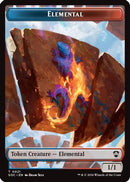 Elemental (0021) // Phyrexian Myr Double-Sided Token [Commander: Secrets of Strixhaven]