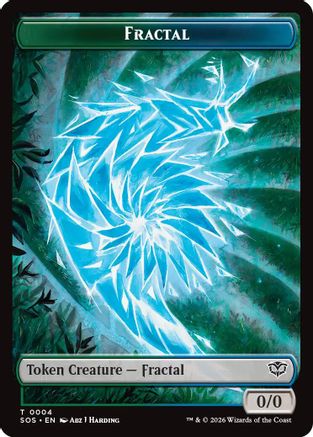 Fractal (0004) // Inkling (006) Double-Sided Token [Secrets of Strixhaven]
