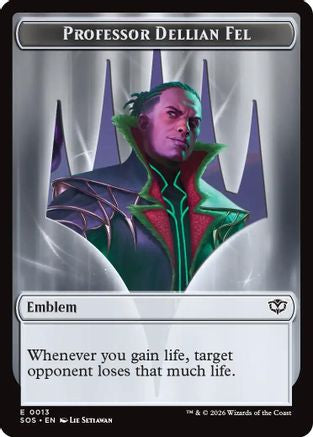 Professor Dellian Fel // Pest (0008) Double-Sided Token [Secrets of Strixhaven Tokens]