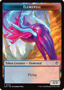 Elemental (0002) // Treasure Double-Sided Token - Secrets of Strixhaven