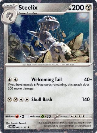 Steelix - 093/132 (Cosmos Holo) [Miscellaneous Cards & Products] - Holofoil