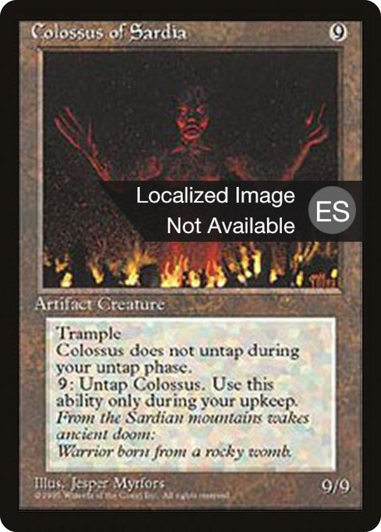 Colossus of Sardia [Fourth Edition Foreign Black Border]