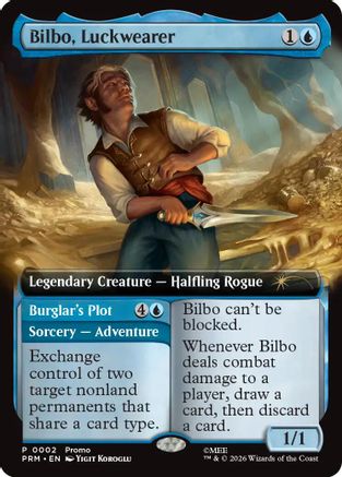Bilbo, Luckwearer (Extended Art) - Promo Pack: The Hobbit Foil