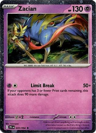 Zacian (Cosmos Holo) 045/094 [Blister Exclusives]  - Holofoil