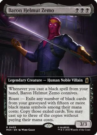 Baron Helmut Zemo (Extended Art) [Marvel Super Heroes] Foil