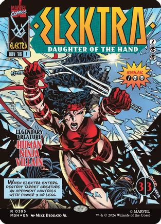 Elektra, Daughter of the Hand (Borderless) - Marvel Super Heroes