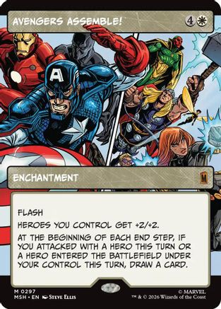 Avengers Assemble! (Borderless) (0297) [Marvel Super Heroes] Foil