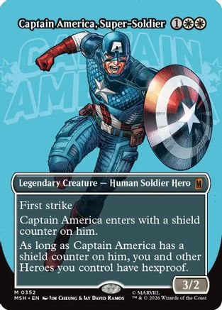 Captain America, Super-Soldier (Borderless) - Marvel Super Heroes Foil