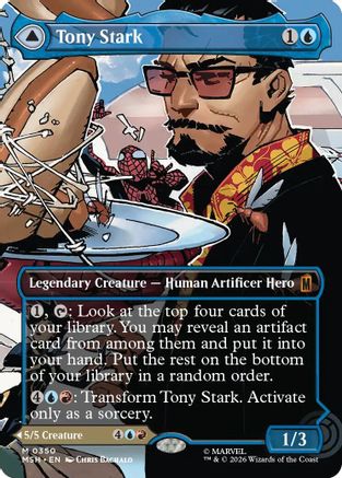 Tony Stark (Borderless) (0350) [Marvel Super Heroes] Foil