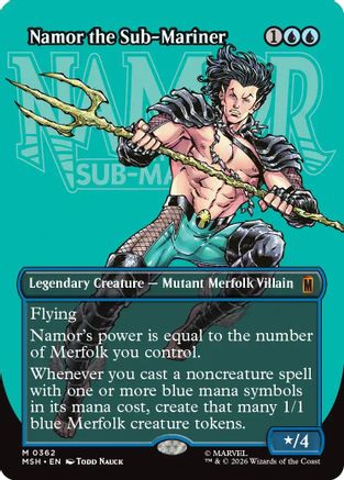 Namor the Sub-Mariner (Borderless) (0362) [Marvel Super Heroes] Foil