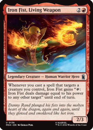 Iron Fist, Living Weapon [Marvel Super Heroes] Foil