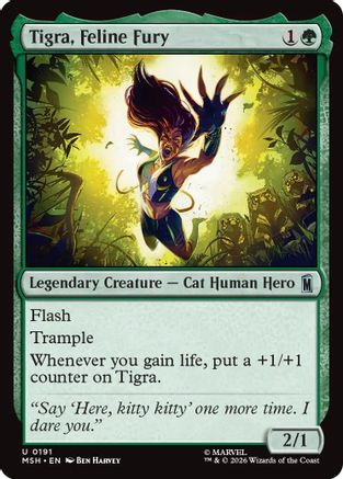 Tigra, Feline Fury [Marvel Super Heroes] Foil