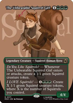 The Unbeatable Squirrel Girl (Borderless) [Marvel Super Heroes] Foil