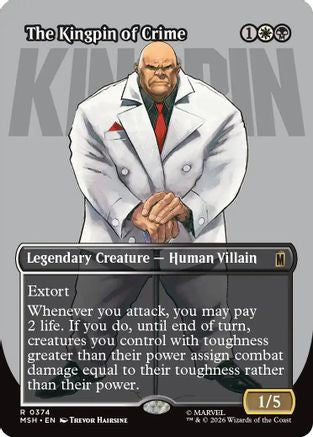 The Kingpin of Crime (Borderless) (0374) [Marvel Super Heroes] Foil