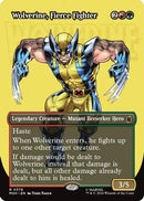 Wolverine, Fierce Fighter (Borderless) [Marvel Super Heroes] Foil