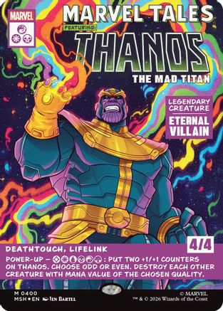 Thanos, The Mad Titan (Borderless) (0400) [Marvel Super Heroes] Foil