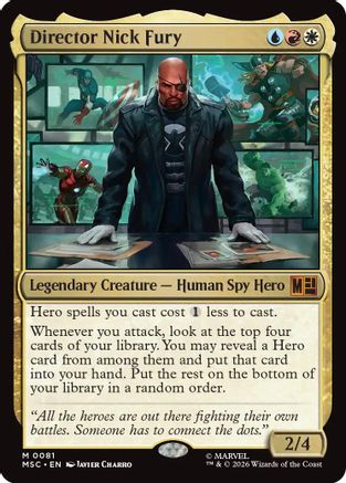 Director Nick Fury [Commander: Marvel Super Heroes]