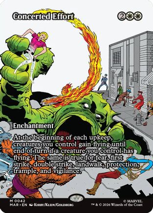 Concerted Effort (Borderless) [Marvel Universe Eternal-Legal] Foil