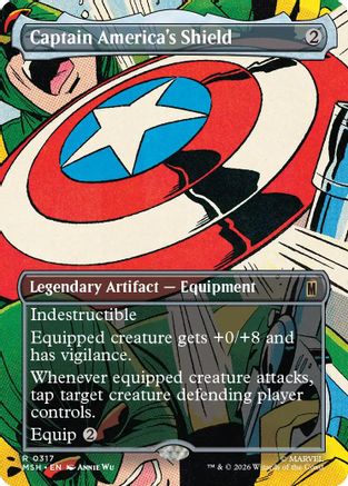 Captain America's Shield (Borderless) - Marvel Super Heroes Foil