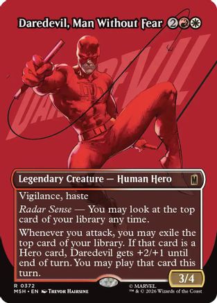 Daredevil, Man Without Fear (Borderless) (0372) [Marvel Super Heroes] Foil