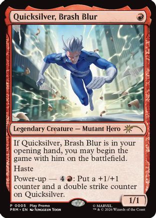 Quicksilver, Brash Blur [Standard Showdown Promos] Foil