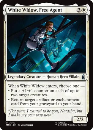 White Widow, Free Agent - Marvel Super Heroes