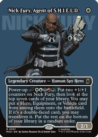 Nick Fury, Agent of S.H.I.E.L.D. (Borderless) (0357) [Marvel Super Heroes] Foil