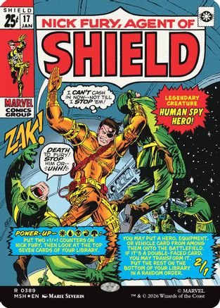 Nick Fury, Agent of SHIELD (Borderless) (0389) (MSH-389) - Marvel Super Heroes
