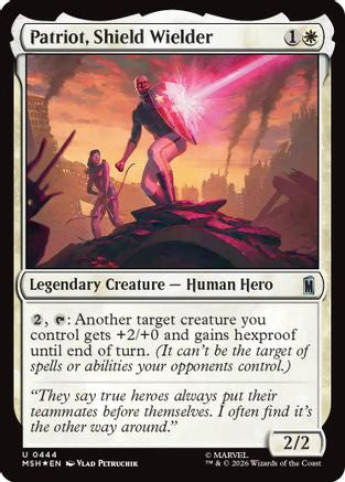 Patriot, Shield Wielder (Surge Foil) [Marvel Super Heroes] Foil