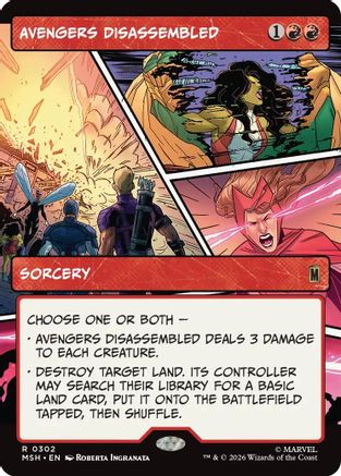 Avengers Disassembled (Borderless) [Marvel Super Heroes] Foil