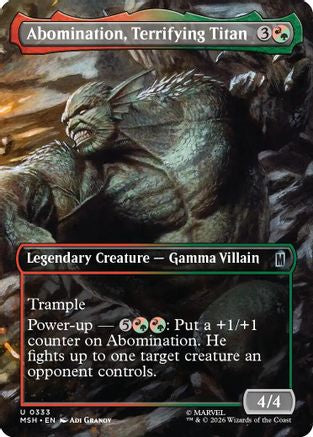 Abomination, Terrifying Titan (Borderless) [Marvel Super Heroes] Foil