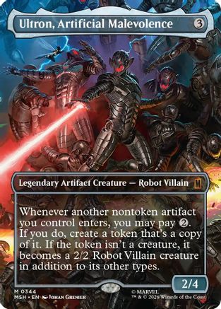 Ultron, Artificial Malevolence (Borderless) (0344) [Marvel Super Heroes] Foil