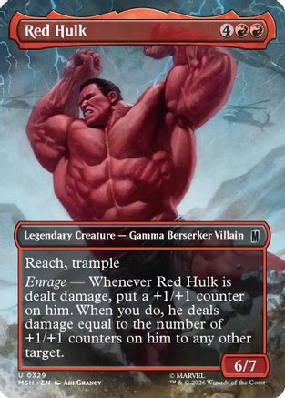 Red Hulk (Borderless) [Marvel Super Heroes]