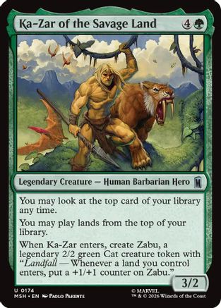 Ka-Zar of the Savage Land - [Marvel Super Heroes] Foil