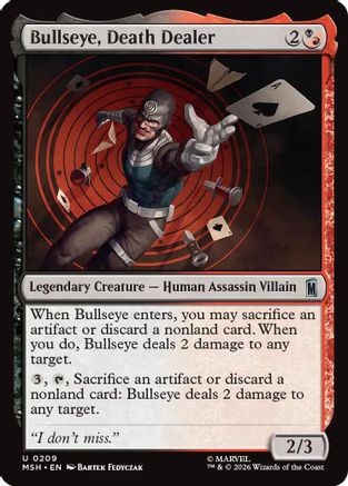 Bullseye, Death Dealer [Marvel Super Heroes] Foil