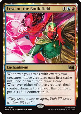Love on the Battlefield (Surge Foil) [Commander: Marvel Super Heroes] Foil
